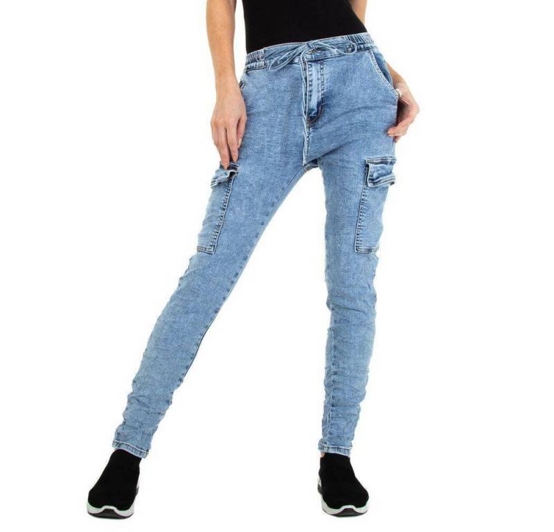 Ital-Design Relax-fit-Jeans Damen Freizeit (76456266) Stretch Relaxed Fit Jeans in Blau von Ital-Design