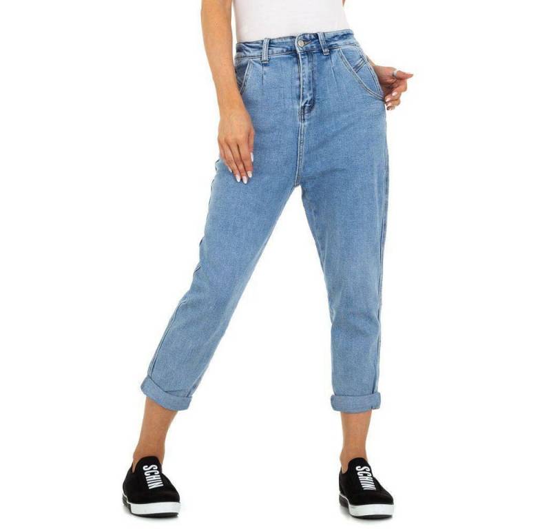 Ital-Design Relax-fit-Jeans Damen (76131993) Jeansstoff Relaxed Fit Jeans in Blau von Ital-Design