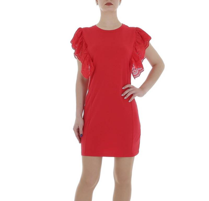 Ital-Design Sommerkleid Damen Freizeit (86164403) Stretch Minikleid in Rot von Ital-Design