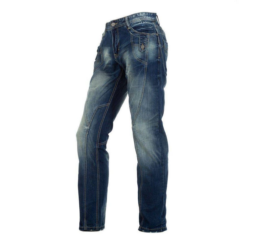 Ital-Design Stretch-Jeans Herren Destroyed-Look Jeans in Blau von Ital-Design