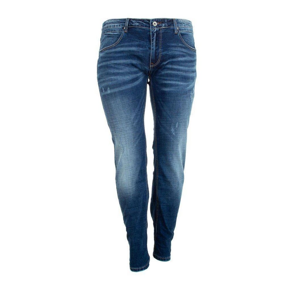 Ital-Design Stretch-Jeans Herren Freizeit Jeansstoff Jeans in Blau von Ital-Design