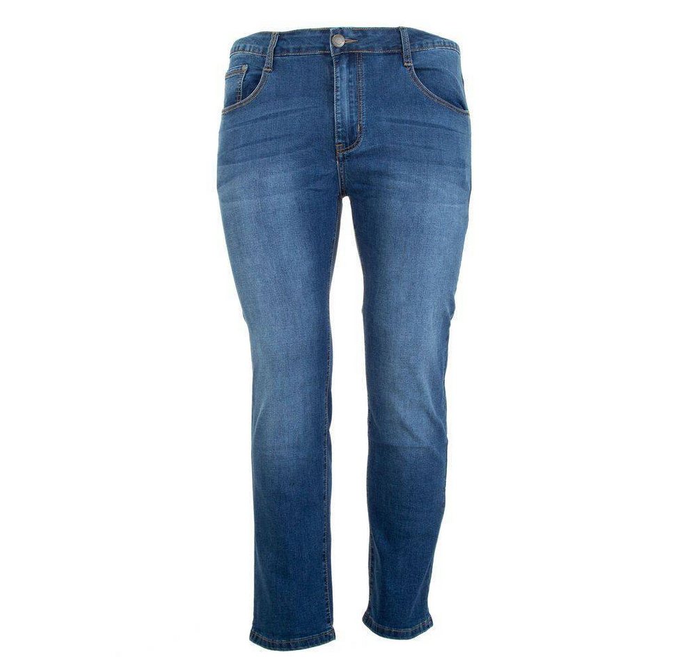 Ital-Design Stretch-Jeans Herren Freizeit Jeansstoff Stretch Jeans in Blau von Ital-Design