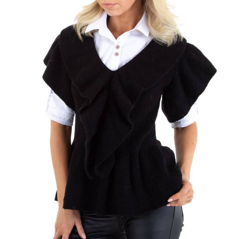 Ital-Design Strickpullover Damen Freizeit (78468287) Stretch Pullover & Strick in Schwarz von Ital-Design