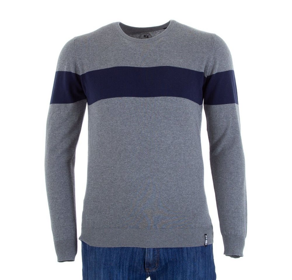 Ital-Design Strickpullover Herren Elegant Pullover in Grau von Ital-Design