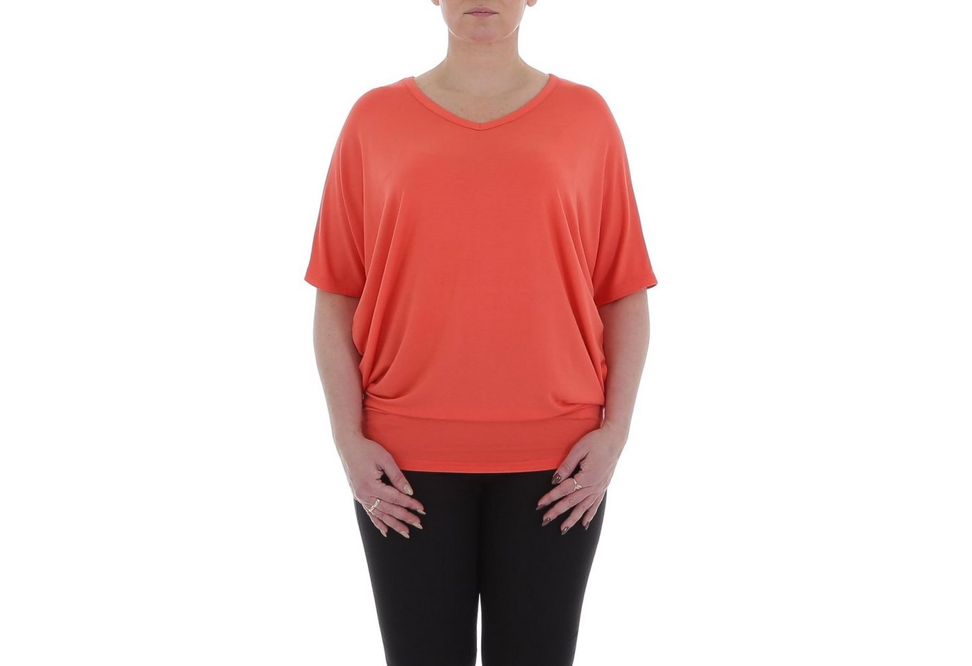 Ital-Design T-Shirt Damen Freizeit (85915846) T-Shirt in Coral von Ital-Design