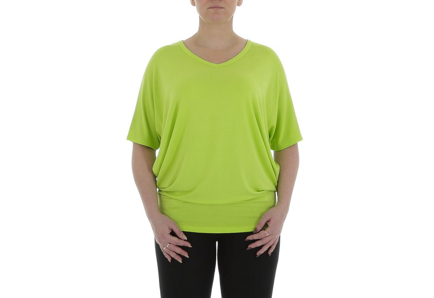 Ital-Design T-Shirt Damen Freizeit (85915844) T-Shirt in Neongrün von Ital-Design