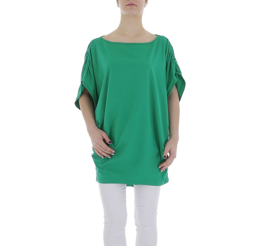 Ital-Design Tunikashirt Damen Freizeit (85987269) Stretch Top & Shirt in Grün von Ital-Design
