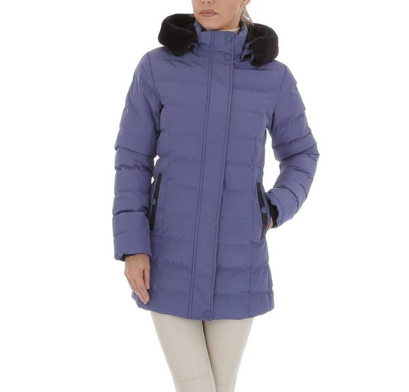 Ital-Design Winterjacke Damen Freizeit (87256453) Kapuze (abnehmbar) Gefüttert Winterjacke in Lila von Ital-Design