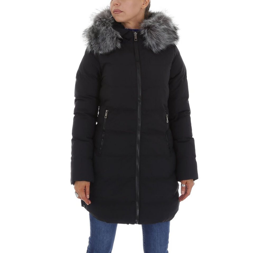 Ital-Design Winterjacke Damen Freizeit Kapuze Gefüttert Winterjacke von Ital-Design