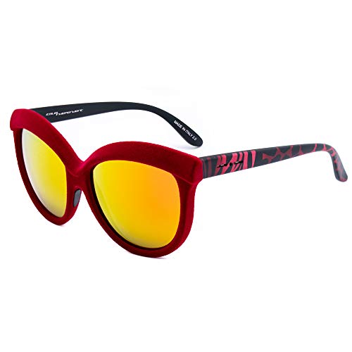 Italia Independent Damen 0092V-053-ZEB Sonnenbrille, Rot (Rojo), 58.0 von Italia Independent