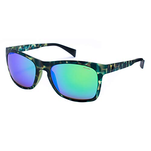 Italia Independent Unisex-Erwachsene 0112-035-000 Sonnenbrille, Mehrfarbig (Negro/Verde), 54.0 von Italia Independent