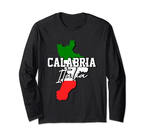 Kalabrien Italien Flagge Italien Herren Damen Langarmshirt Kalabrien Italien Flagge Italien Herren Damen Langarmshirt von Italia Italy Italian Designs for Men Women