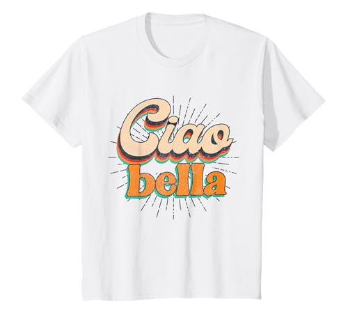 Italienische Babyparty Baby Mädchen Retro Hallo Italien Ciao Bella T-Shirt Italienische Babyparty Baby Mädchen Retro Hallo Italien Ciao Bella T-Shirt von Italian Baby Shower Hello Italy Ciao Bella