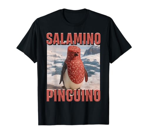 Salamino Pinguino Kids Funny Brainrot Meme Pinguin Pepperoni T-Shirt Salamino Pinguino Kids Funny Brainrot Meme Pinguin Pepperoni T-Shirt von Italian Brainrot AI Joke