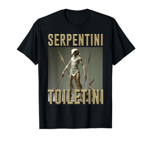 Internet-Meme Serpentini Toiletini für Kinder, KI-generiert T-Shirt Internet-Meme Serpentini Toiletini für Kinder, KI-generiert T-Shirt von Italian Brainrot AI Monsters