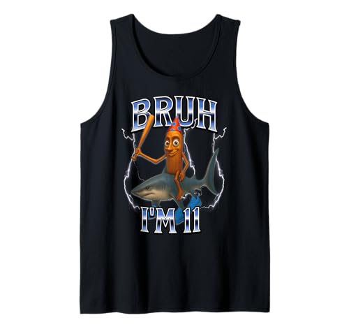 Italian Brainrot Birthday 11 Years Old Kids Tank Top von Italian Brainrot Birthday Wear