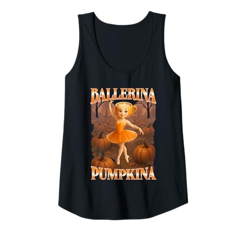 Damen Capuccina Italian Meme Ballerina brainrot Halloween Tank Top Damen Capuccina Italian Meme Ballerina brainrot Halloween Tank Top von Italian Brainrot Halloween Funny Memes