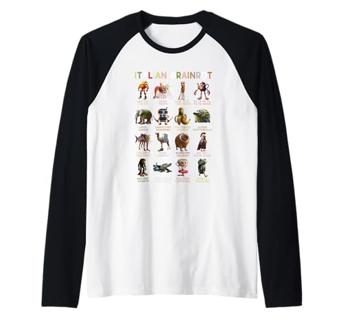Italian Brainrot Memes AI Funny Viral Kinder Raglan Italian Brainrot Memes AI Funny Viral Kinder Raglan von Italian Brainrot Lustig Ballerina Cappuccina Kind