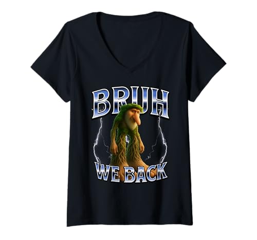 Damen Italian Brainrot Back to School T-Shirt mit V-Ausschnitt Damen Italian Brainrot Back to School T-Shirt mit V-Ausschnitt von Italian Brainrot Wear
