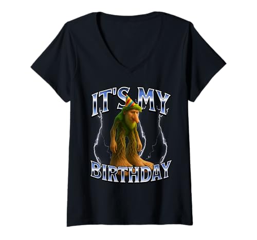 Damen Italian Brainrot Birthday Kids T-Shirt mit V-Ausschnitt Damen Italian Brainrot Birthday Kids T-Shirt mit V-Ausschnitt von Italian Brainrot Wear