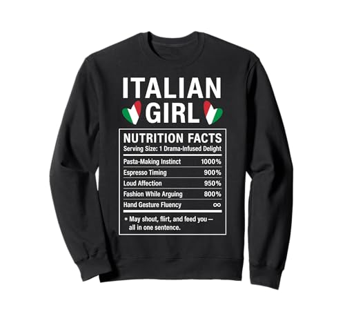 Italienisches Mädchen Stolze italienische Frauen Mädchen Sweatshirt von Italian Culture Gifts for Strong Women of Italia