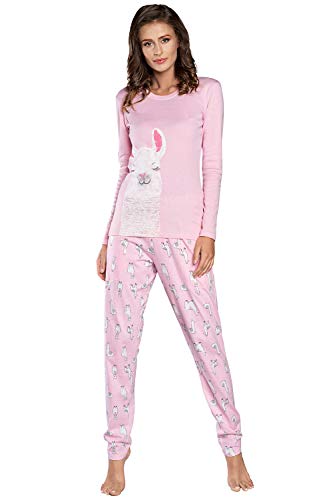 Italian Fashion IF Damen Schlafanzug lang Pyjama Set | Nachtwäsche Hausanzug Langearm Zweiteiliger Sleepwear von Italian Fashion IF