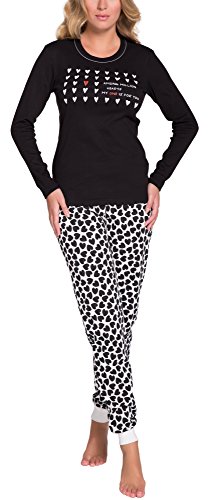 Italian Fashion IF Damen Schlafanzug lang Pyjama Set | Nachtwäsche Hausanzug Langearm Zweiteiliger Sleepwear Hausanzug 2021 von Italian Fashion IF