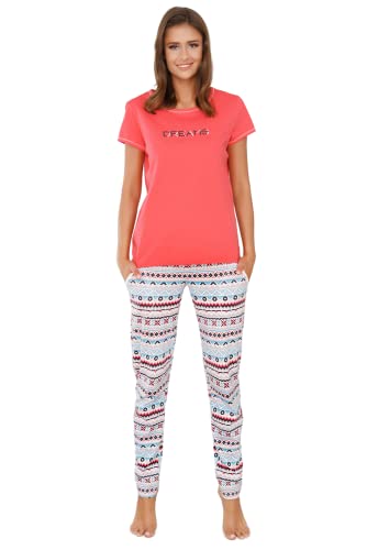 Italian Fashion IF Damen Schlafanzug lang Pyjama Set | Nachtwäsche Hausanzug Langearm Zweiteiliger Sleepwear von Italian Fashion IF