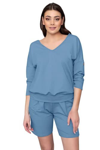 Italian Fashion Lounge Set Damen | Hausanzug Damen | Trainingsanzug Frauen | Jogginganzug Frauen Set 2-Teilig | Stilvolle Streatwear Trainingsanzüge für Ladies S-XXL von Italian Fashion