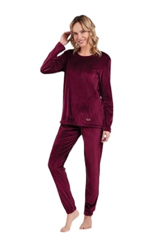 Italian Fashion Hausanzug Damen Kuschelig | Fleece Schlafanzug Damen mit Kuschelhose | Stilvolle Frauen Hausanzug 2-Teilig | Softes und Warmer Lounge Set S-XXL von Italian Fashion