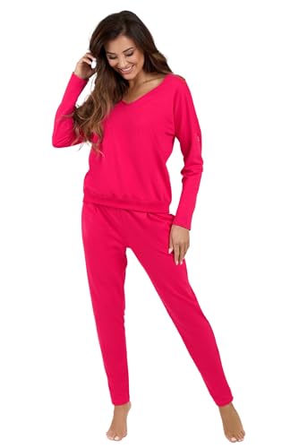 Italian Fashion Lounge Set Damen | Hausanzug Damen | Trainingsanzug Frauen | Jogginganzug Frauen Set 2-Teilig | Stilvolle Streatwear Trainingsanzüge für Ladies S-XXL von Italian Fashion