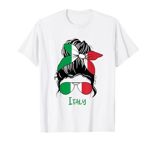Italienisches Mädchen aus Italien Flagge Italien Frauen Italien Mädchen T-Shirt von Italian Girl Co