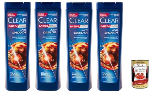 Clear ANTI CADUTA Men Shampoo für schwaches Haar - Shampoo Gegen Haarausfall 4x 225ml + Italian Gourmet polpa 400g Clear ANTI CADUTA Men Shampoo für schwaches Haar - Shampoo Gegen Haarausfall 4x 225ml + Italian Gourmet polpa 400g von Italian Gourmet E.R.