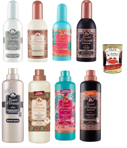 Tesori d´Oriente Testpaket Aromatic Parfum Eau de Toilette EDT 4x 100 ml und Testpaket Tesori d Oriente 4x 750 ml Weichspüler + Italian Gourmet polpa 400g Tesori d´Oriente Testpaket Aromatic Parfum Eau de Toilette EDT 4x 100 ml und Testpaket Tesori d Oriente 4x 750 ml Weichspüler + Italian Gourmet polpa 400g von Italian Gourmet E.R.