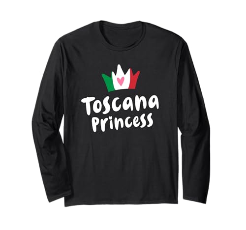 Toscana Pride Geschenk für sie Toscano Prinzessin Langarmshirt von Italian Pride Toscana Italia Apparel