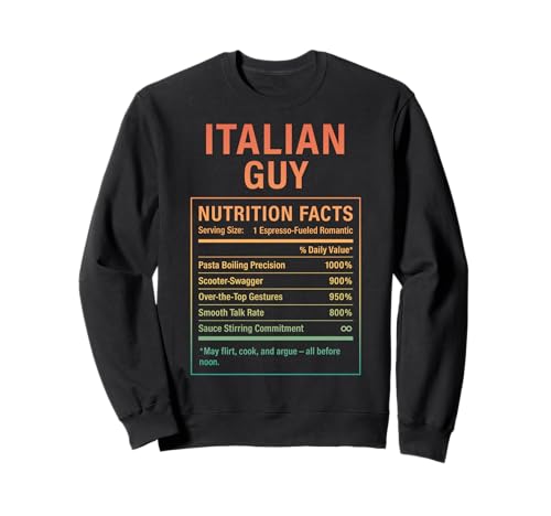 Italienischer Typ Lustiger stolzer Italienischer Männer Jungen Sweatshirt von Italian Roots Gifts for Men