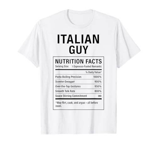 Italienischer Typ Lustiger stolzer Italienischer Männer Jungen T-Shirt von Italian Roots Gifts for Men