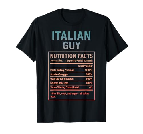 Italienischer Typ Lustiger stolzer Italienischer Männer Jungen T-Shirt von Italian Roots Gifts for Men