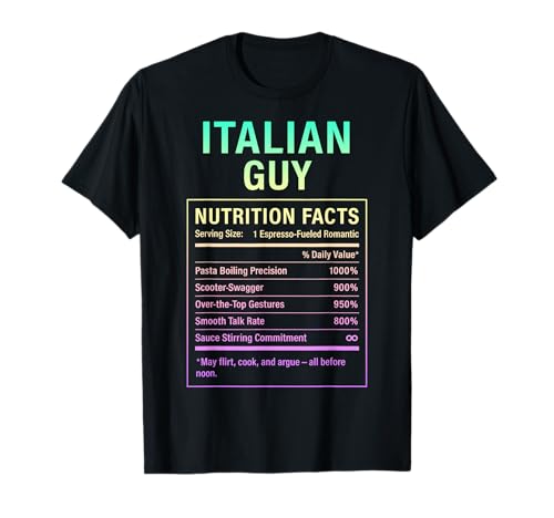 Italienischer Typ Lustiger stolzer Italienischer Männer Jungen T-Shirt von Italian Roots Gifts for Men