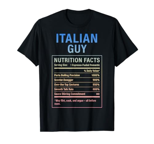 Italienischer Typ Lustiger stolzer Italienischer Männer Jungen T-Shirt von Italian Roots Gifts for Men