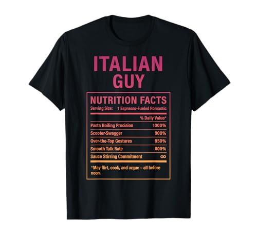 Italienischer Typ Lustiger stolzer Italienischer Männer Jungen T-Shirt von Italian Roots Gifts for Men
