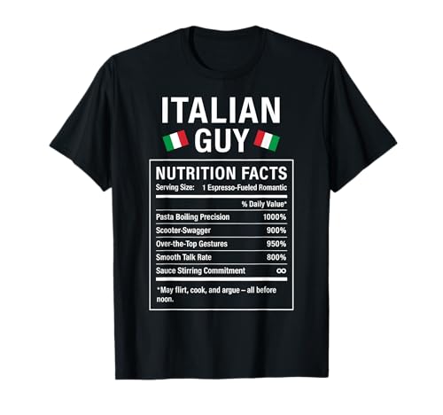 Italienischer Typ Lustiger stolzer Italienischer Männer Jungen T-Shirt von Italian Roots Gifts for Men