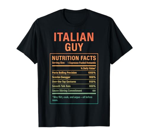 Italienischer Typ Lustiger stolzer Italienischer Männer Jungen T-Shirt von Italian Roots Gifts for Men