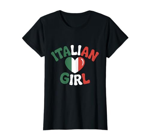 Italienisches Mädchen Herz Italien Wurzeln T-Shirt von Italian Roots