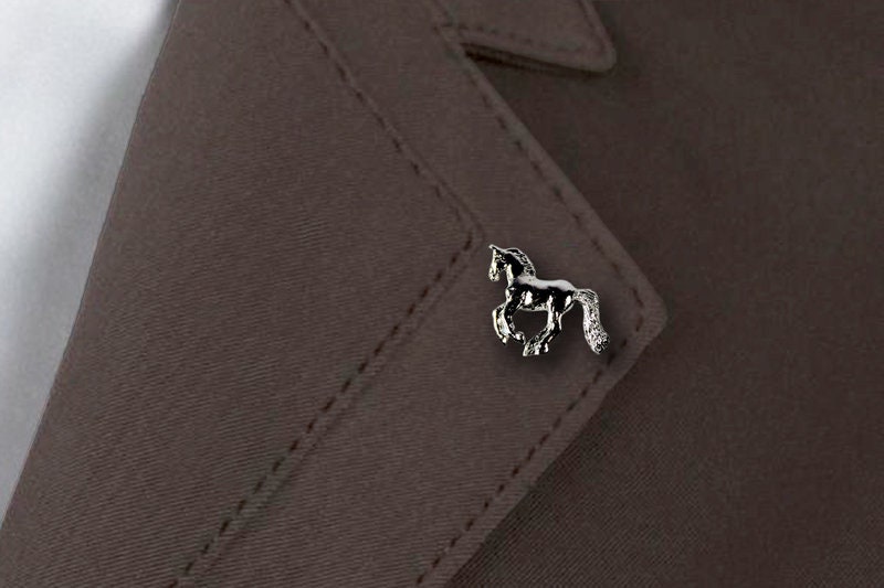 Reiten Revers Brosche - Galoppierenden Pferd Sx von ItalianJewelryStore
