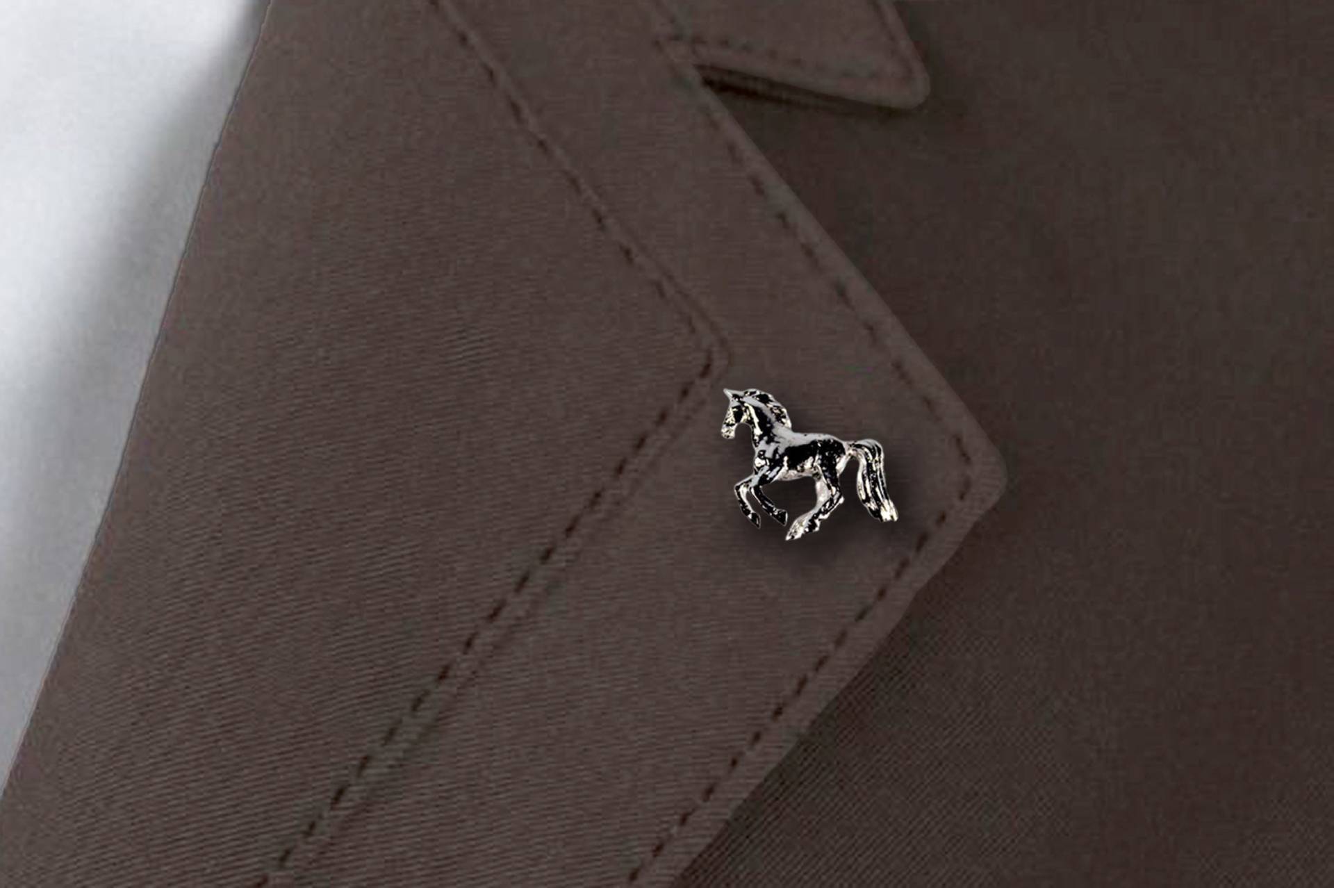 Reiten Revers Brosche - Galoppierenden Pferd von ItalianJewelryStore