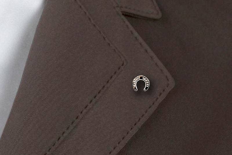 Reiten Revers Brosche - Hufeisen von ItalianJewelryStore