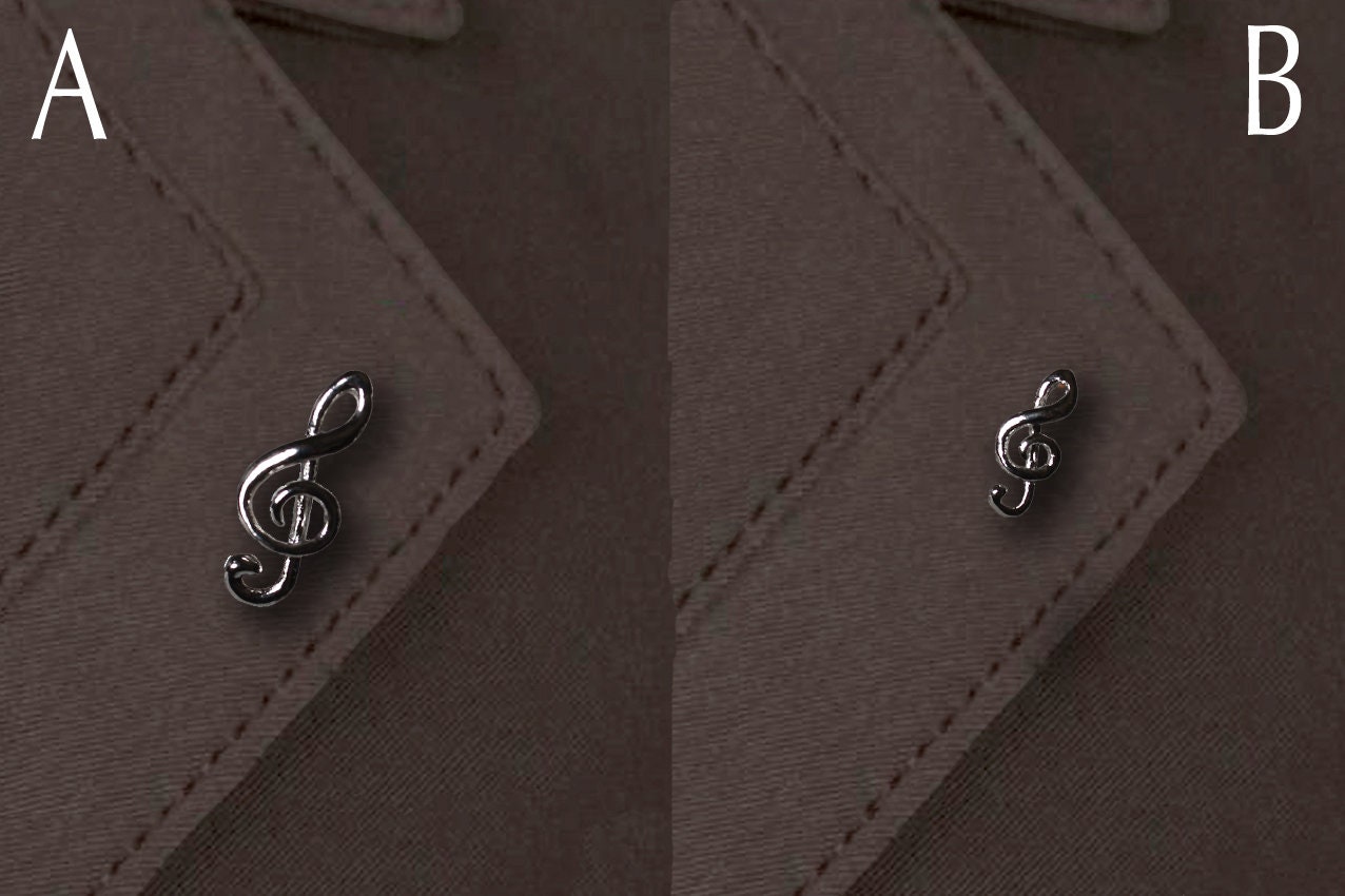 Reiten Revers Brosche - Sol-Schlüssel von ItalianJewelryStore