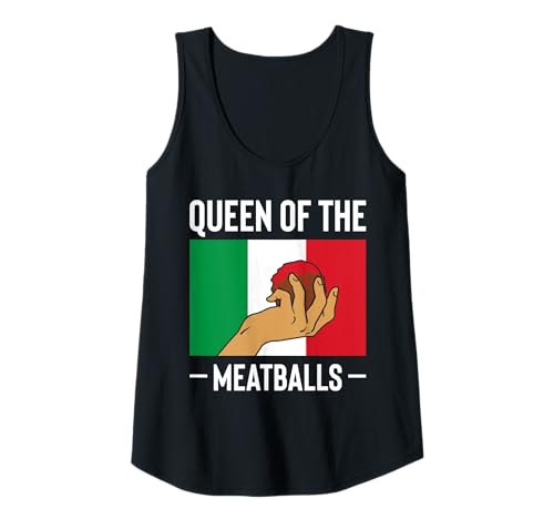 Damen Queen of The Meatballs Italian Kitchen Lover Italy Tank Top von Italienisches Gericht Küche Designs Idee