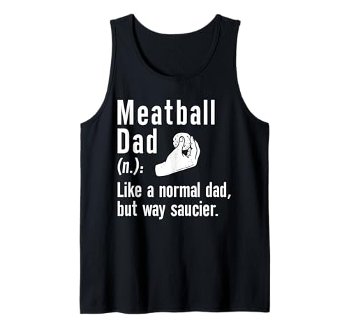 Herren Meatball Dad Definition Fathers Day Italian Kitchen Tank Top von Italienisches Gericht Küche Designs Idee